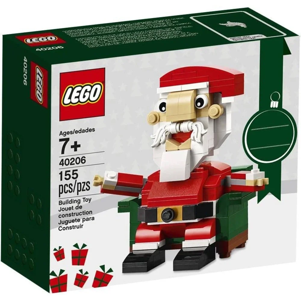 Lot of 2 LEGO 40206 Santa Claus Christmas Building Toy Sets 155 Pcs Each New - Picture 1 of 9